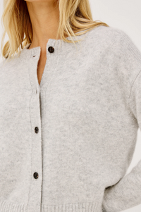 Carre Cardigan - Heather Grey