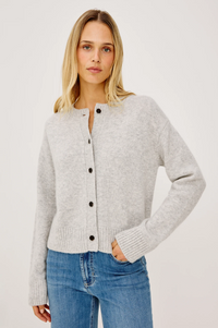 Carre Cardigan - Heather Grey
