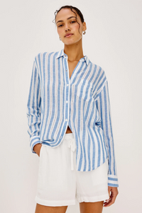 Charli Shirt - Atlantis Stripe