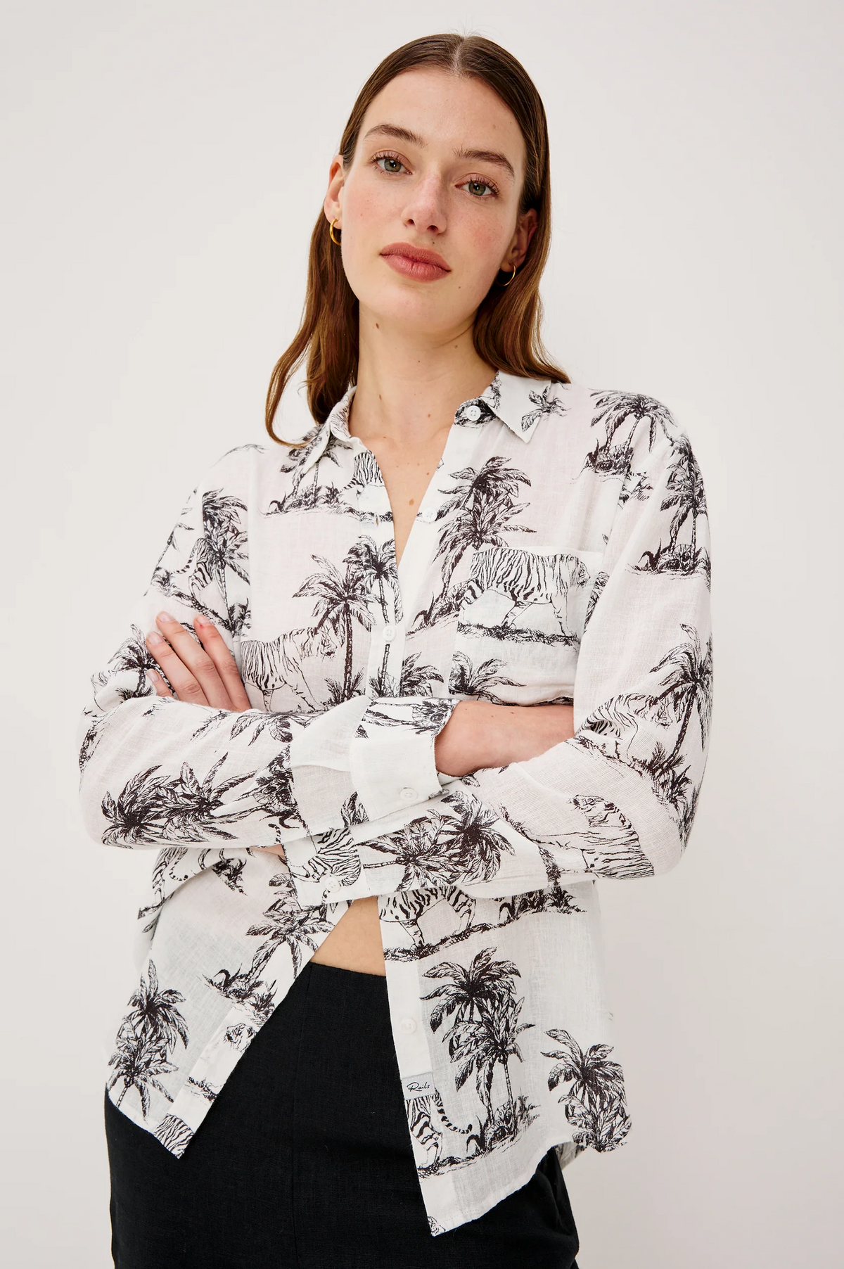 Charli Shirt - Ivory Bengal