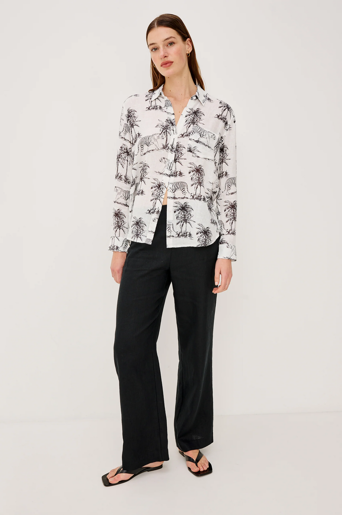 Charli Shirt - Ivory Bengal