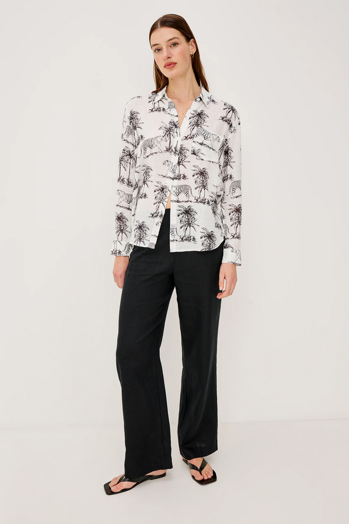 Charli Shirt - Ivory Bengal