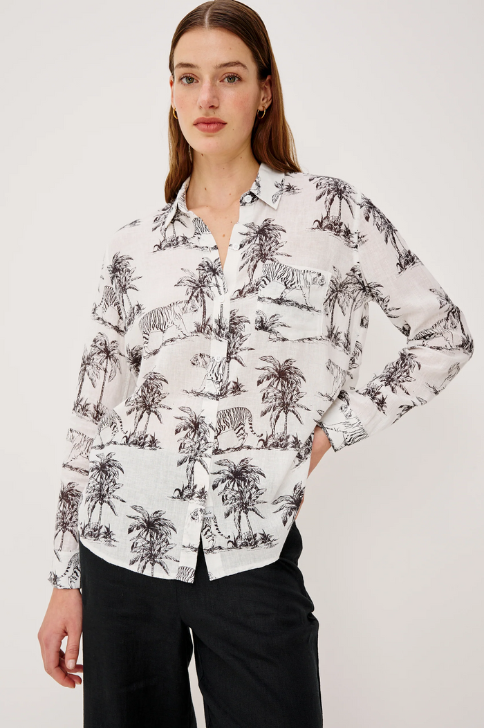 Charli Shirt - Ivory Bengal
