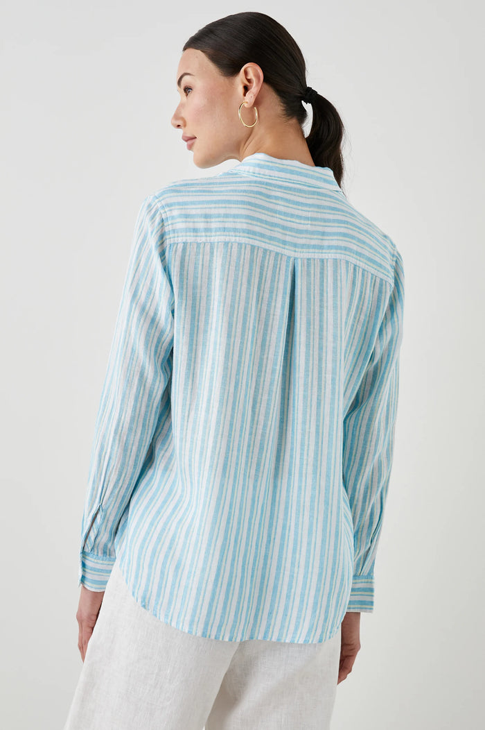 Charli Shirt - Laguna Stripe