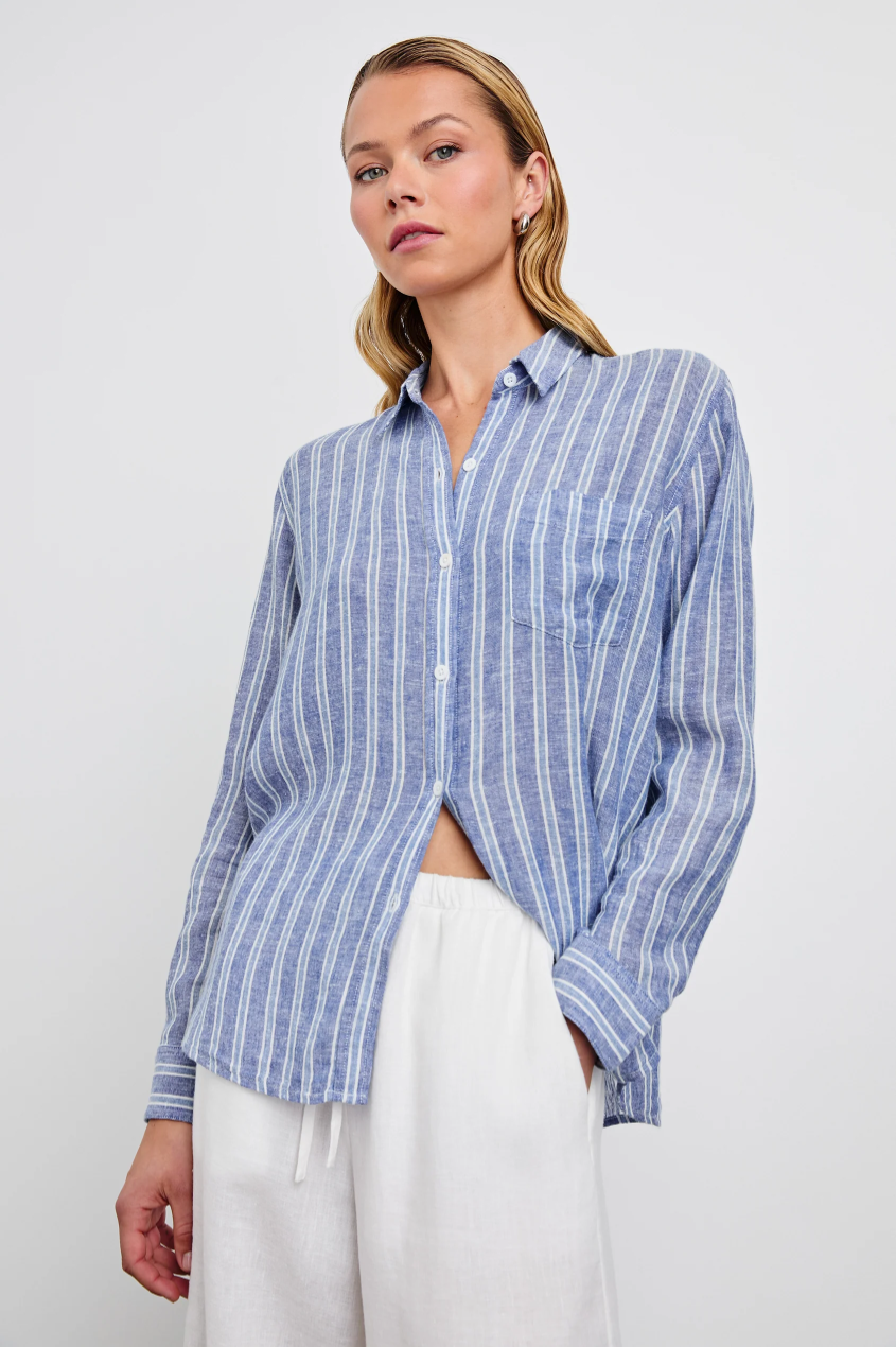 Charli Shirt - Lake View Stripe