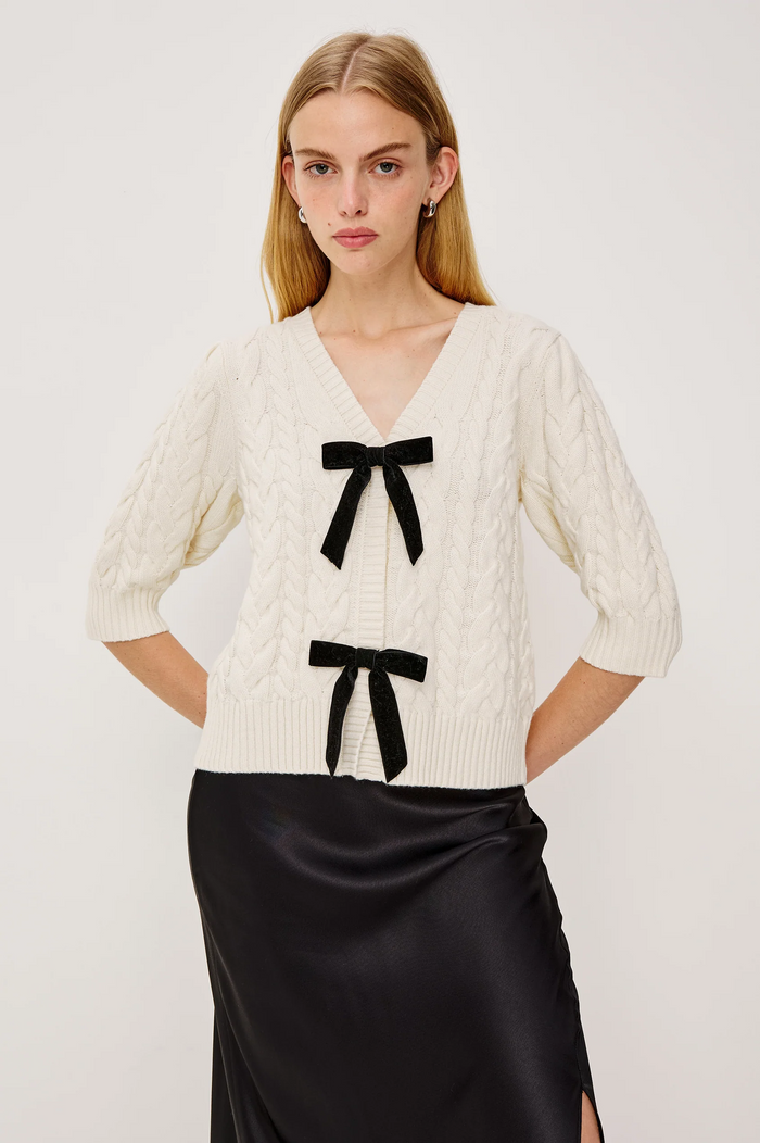 Clarissa Sweater - Ivory Cables