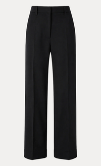 Colette Pintuck Straight Leg Trouser - Black