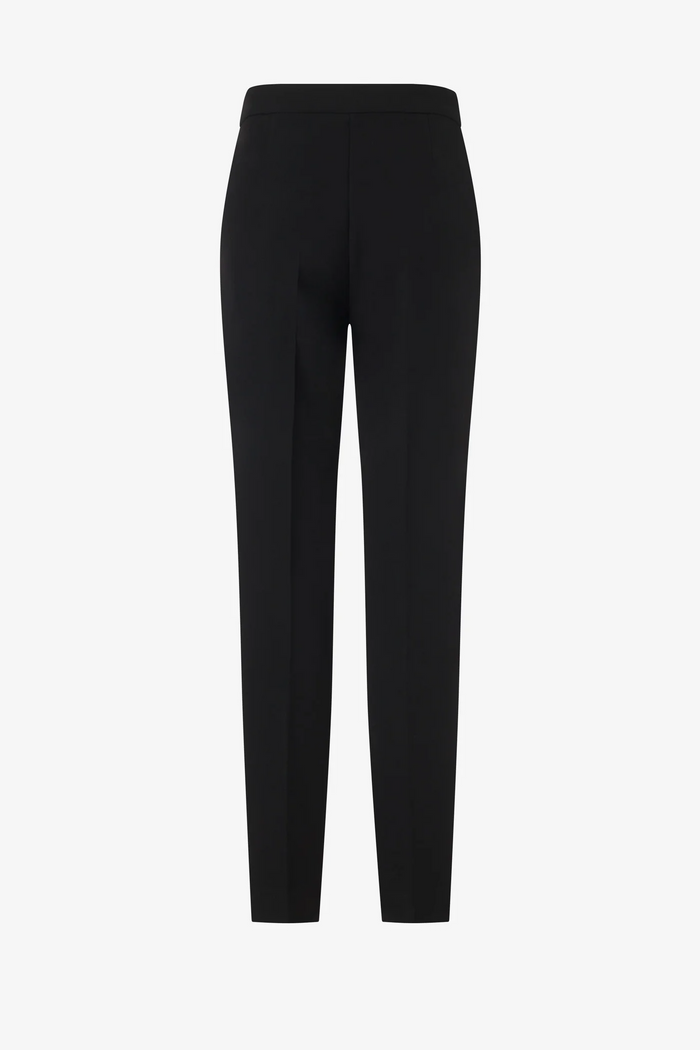 Pintuck Straight Leg Trouser - Black