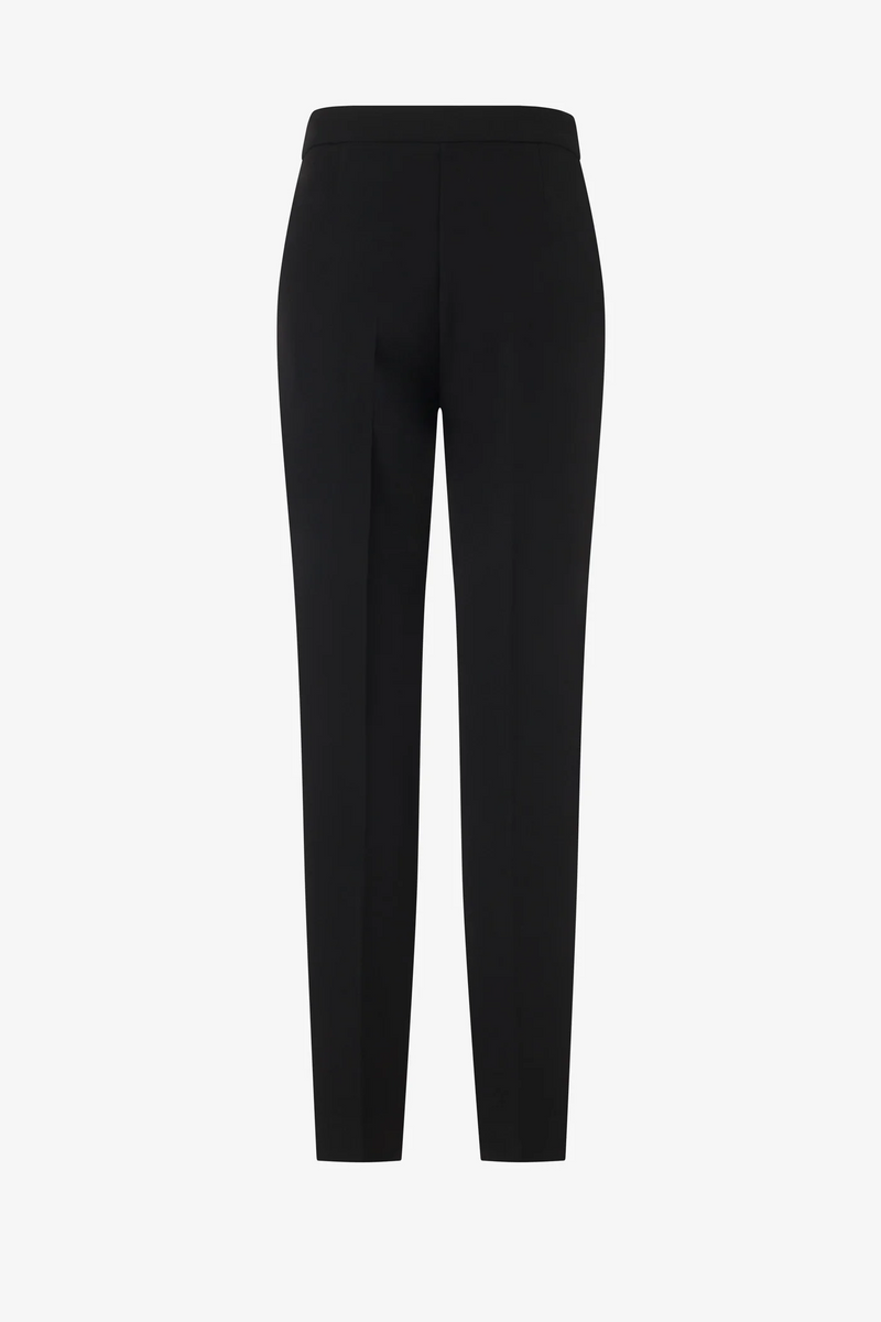 Pintuck Straight Leg Trouser - Black