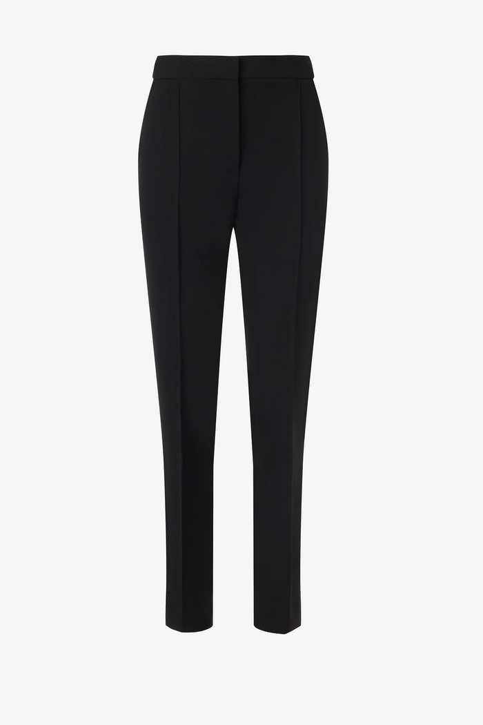 Pintuck Straight Leg Trouser - Black
