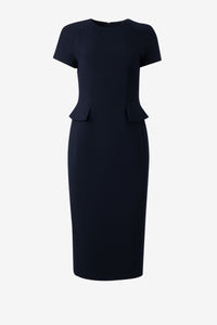 Fitted Dress - Navy