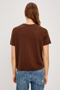 Cotton Cashmere T-Shirt - Espresso