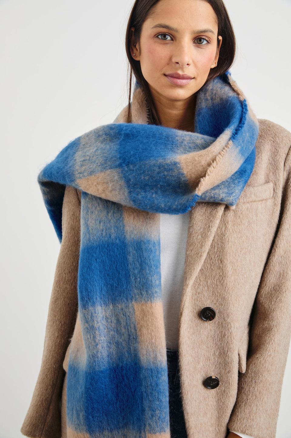 Oslo Scarf - Cobalt Camel