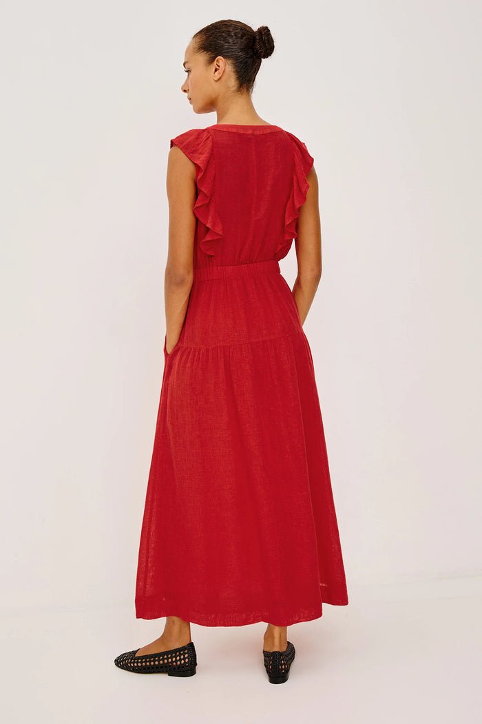 Beaux Dress - Tomato