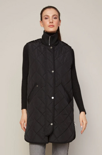 Destiny Quilted Vest - Black