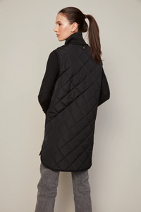 Destiny Quilted Vest - Black