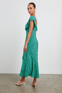 Dina Dress - Green Speckled