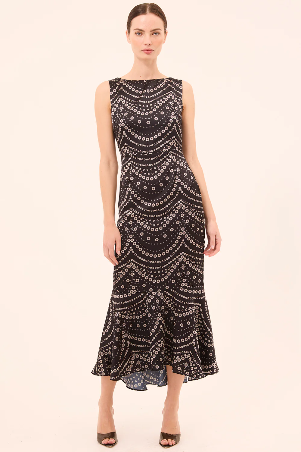 Patricia Dress - Stranded Pearls Satin