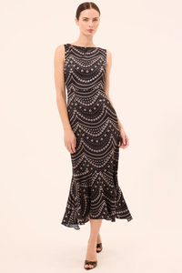 Patricia Dress - Stranded Pearls Satin