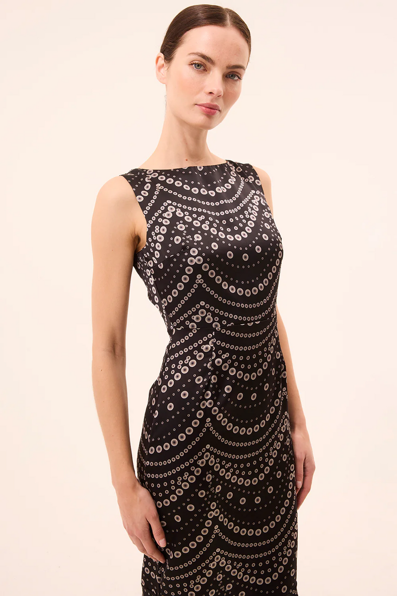 Patricia Dress - Stranded Pearls Satin