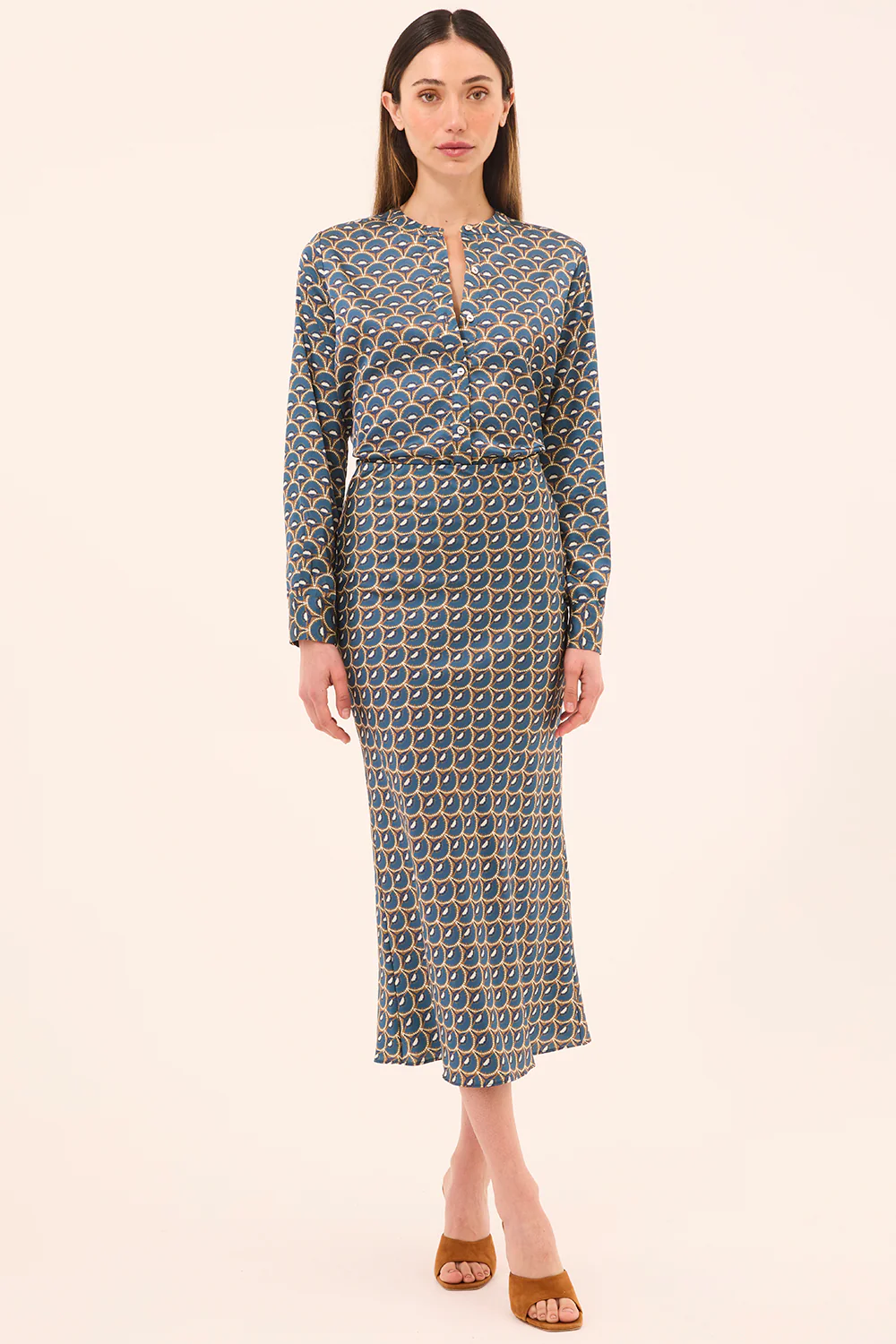 Frankie Top - Dandelions Satin