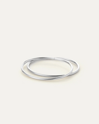 Dane Bangle Set - Water Resistant - Silver - L - 2pk
