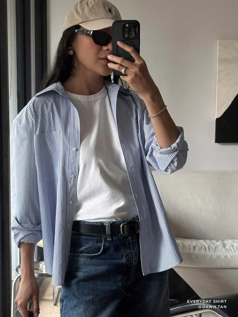 Everyday Shirt - Bleu Stripe
