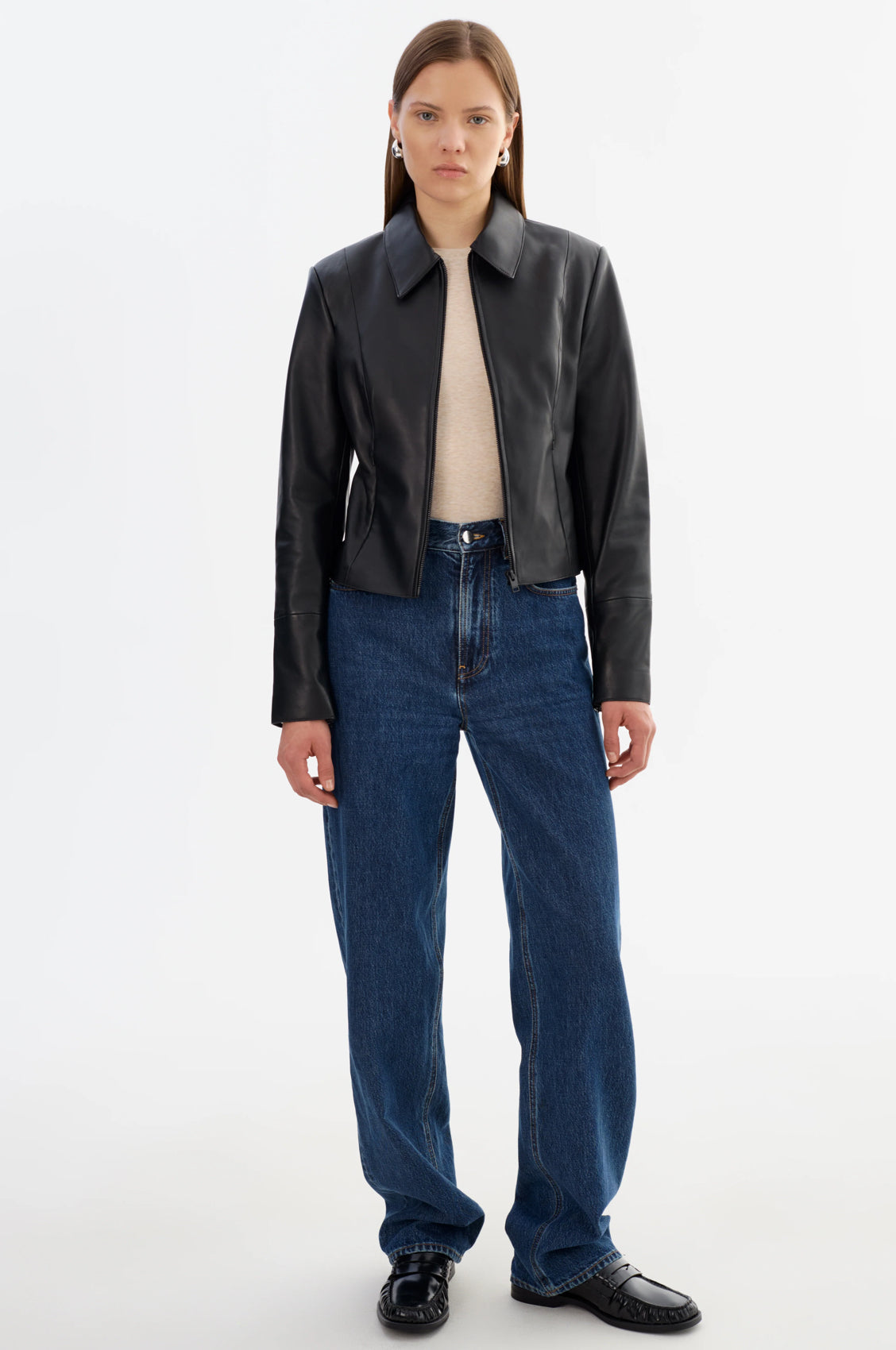 Oceana Leather Jacket - Black