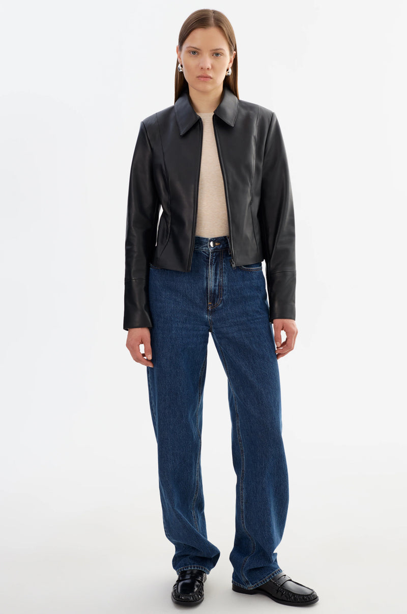 Oceana Leather Jacket - Black