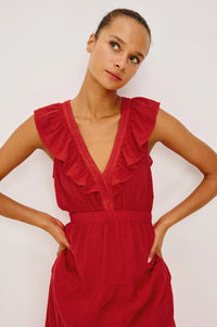 Beaux Dress - Tomato