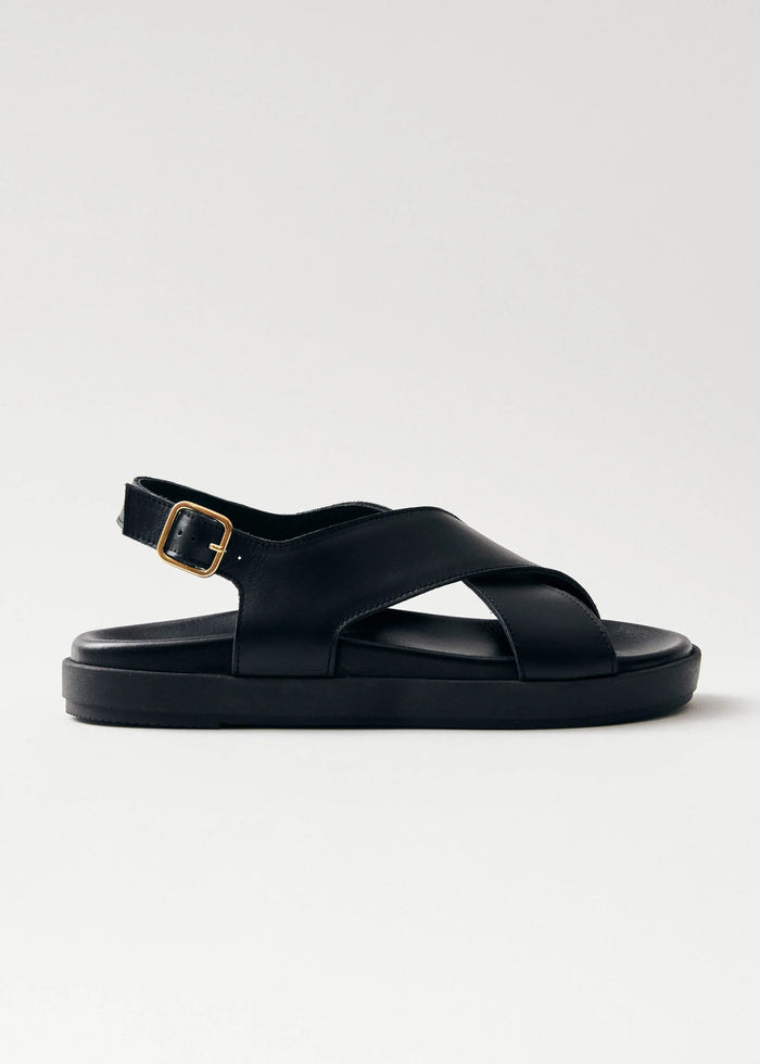 Nico Leather Sandals - Black