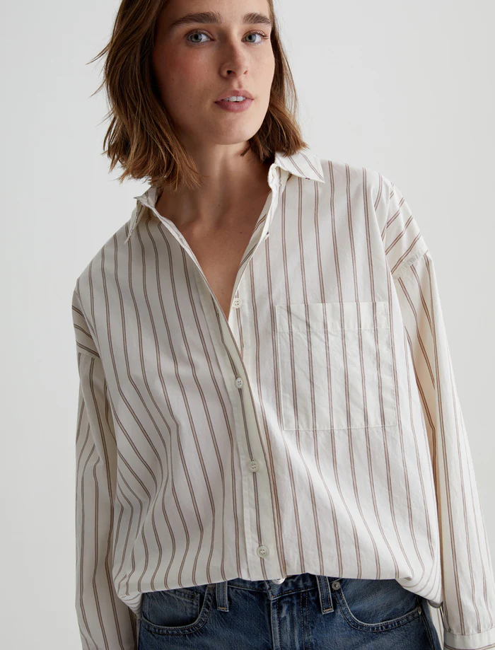 Brea Shirt - Halo Stripe Neutral Multi