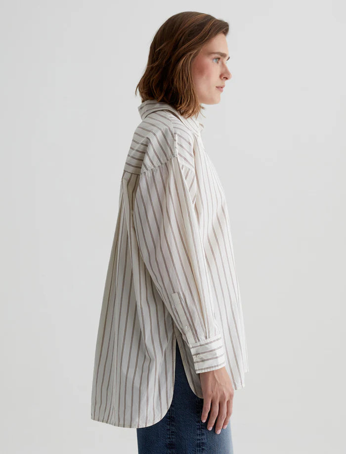 Brea Shirt - Halo Stripe Neutral Multi