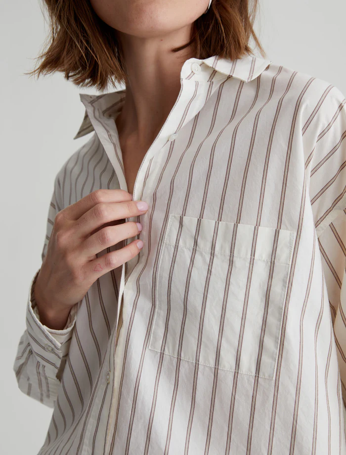 Brea Shirt - Halo Stripe Neutral Multi