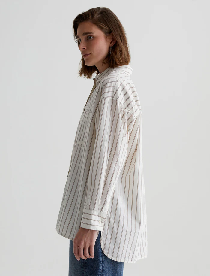 Brea Shirt - Halo Stripe Neutral Multi