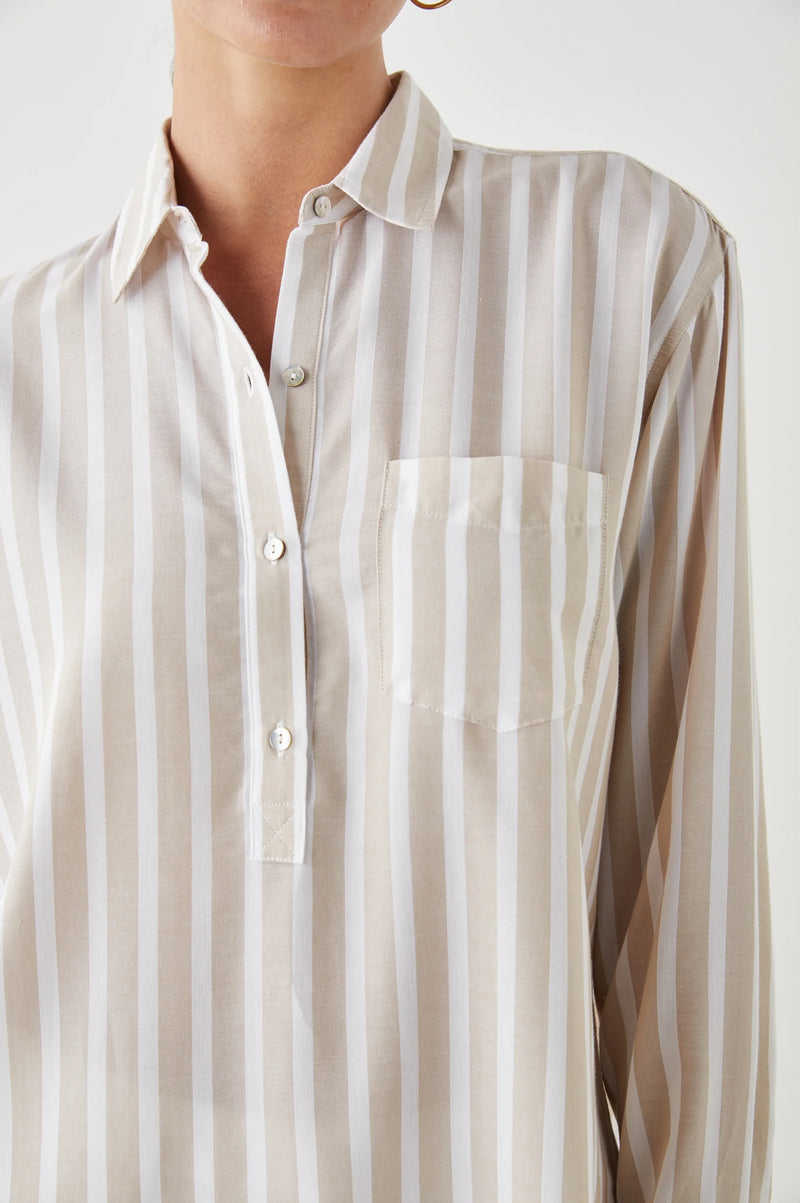 Elle Shirt - Natural Stripe