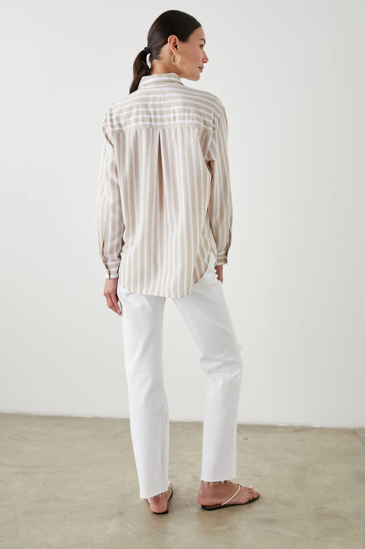 Elle Shirt - Natural Stripe