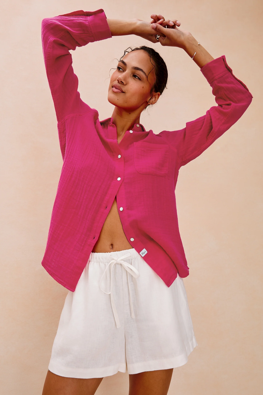 Ellis Shirt - Raspberry