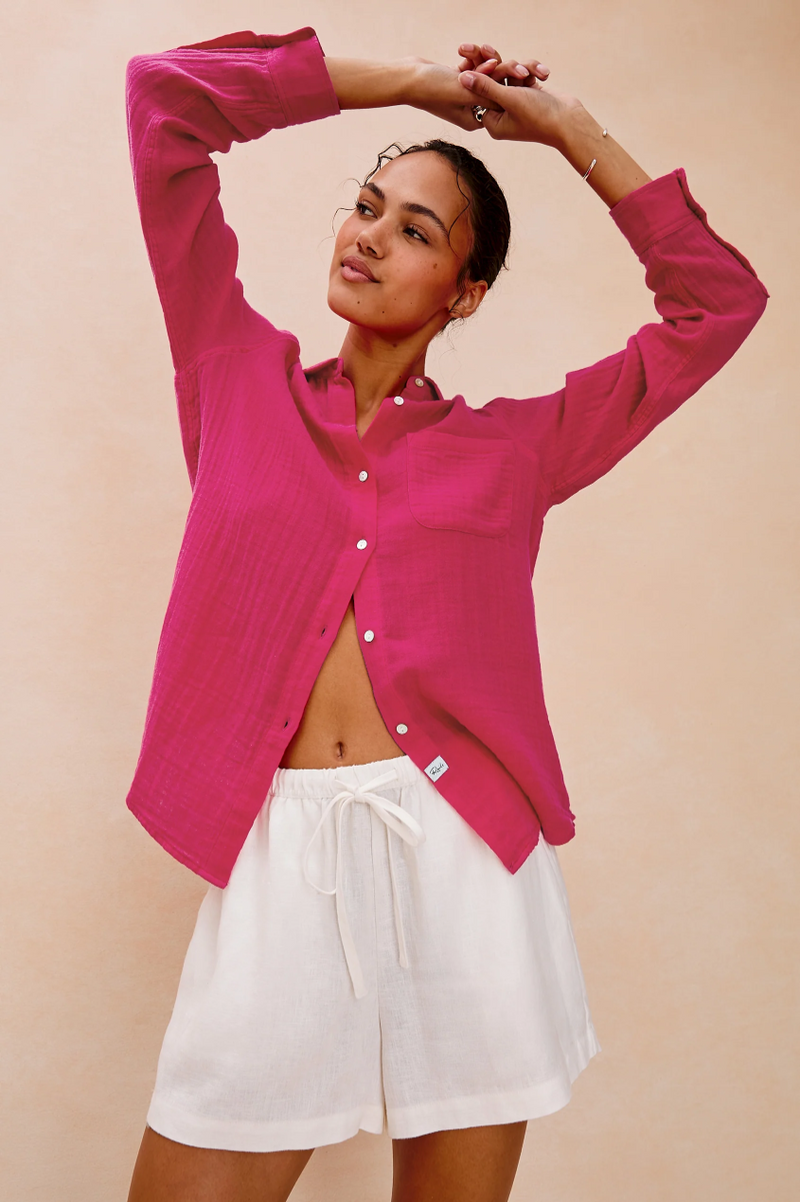 Ellis Shirt - Raspberry