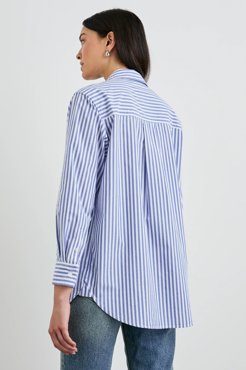 Elsa Shirt - Mariner White Stripe