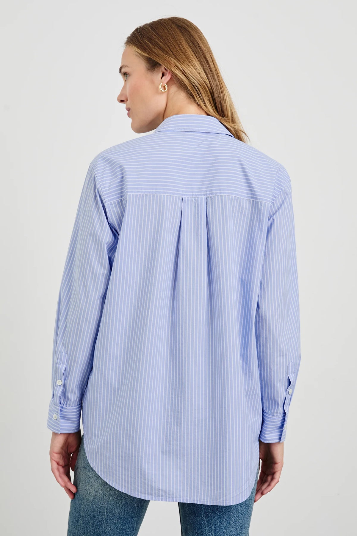 Elsa Shirt - Oxford White Stripe