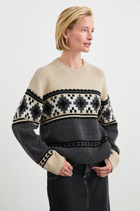 Emma Sweater - Heather Fair Isle