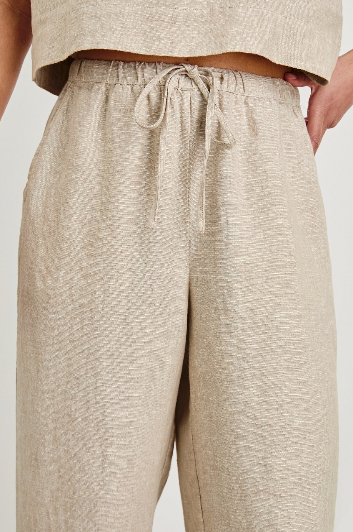 Emmie Pant - Heathered Flax