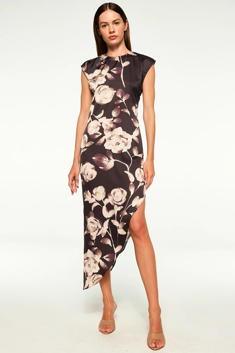 Lydia Dress - Faded Rose Satin