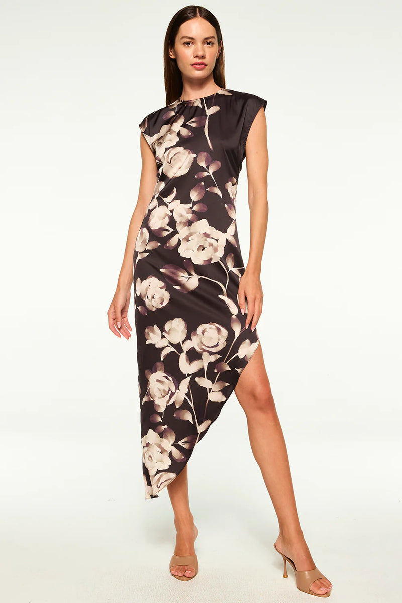 Lydia Dress - Faded Rose Satin