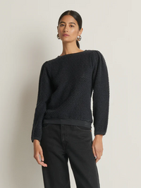 Etta Lace Popover - Jet Black
