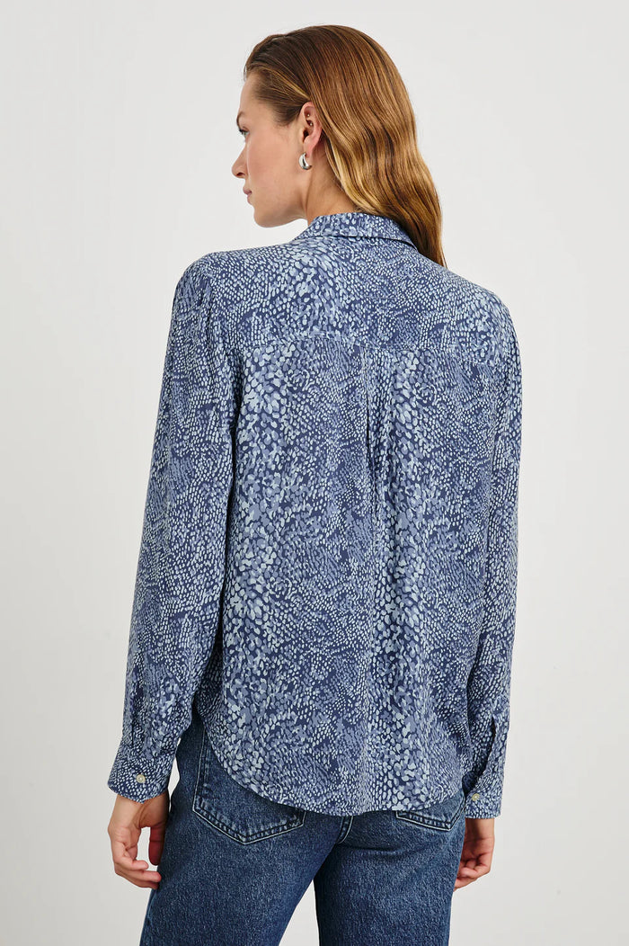 Josephine Blouse - Navy Python