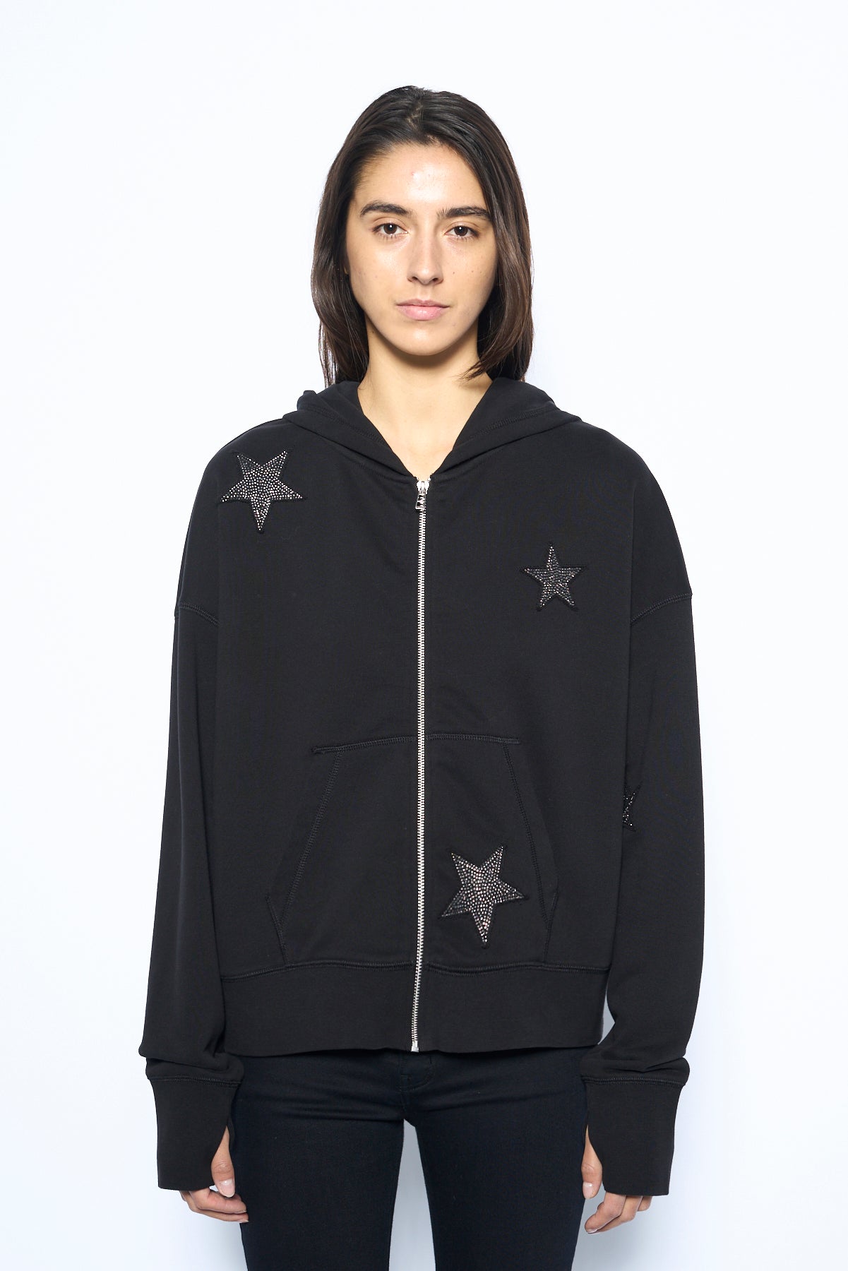 ブルゾン ZADIG&VOLTAIRE MIA ZIP HOODIE Mia Zip Hoodie - Black - Zadig & Voltaire – Twist Fashions Inc.