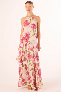 Novah Dress - Fuchsia Blooms Mix