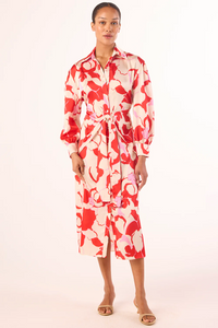 Kasbah Dress - Abstract Orchid Satin
